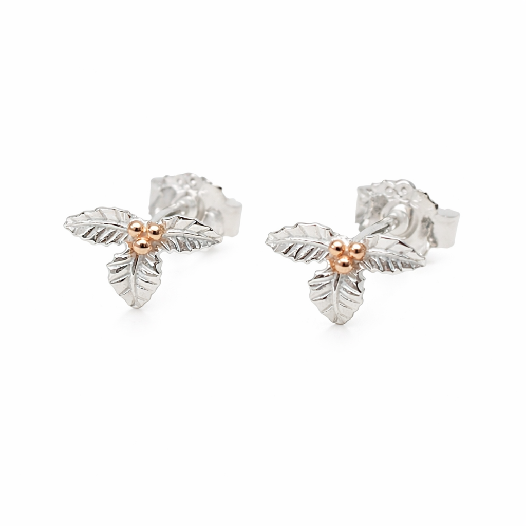 Boucles d’oreilles Houx