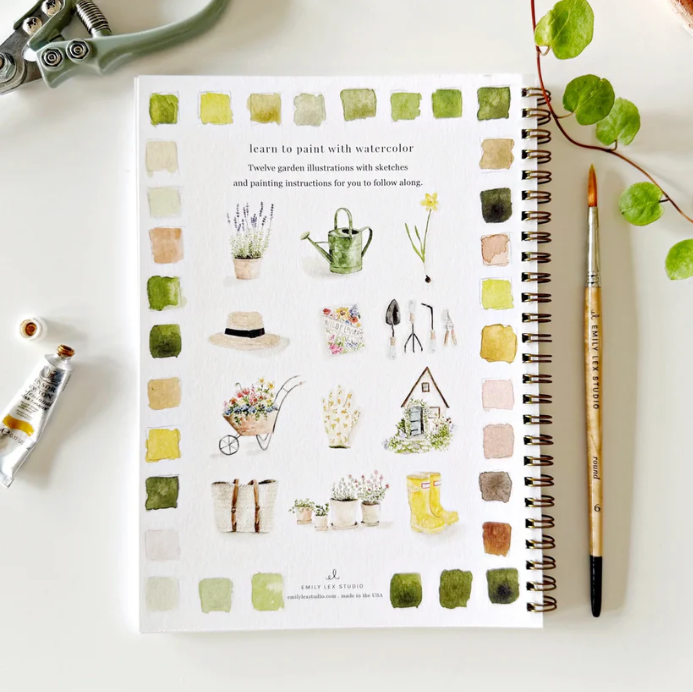 Cahier d'aquarelle "Le Jardin"