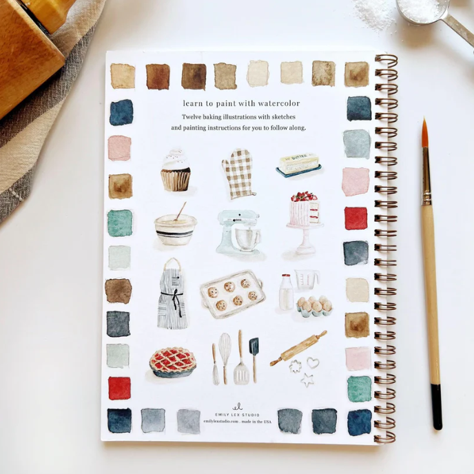 Cahier d'aquarelle "La Pâtisserie"