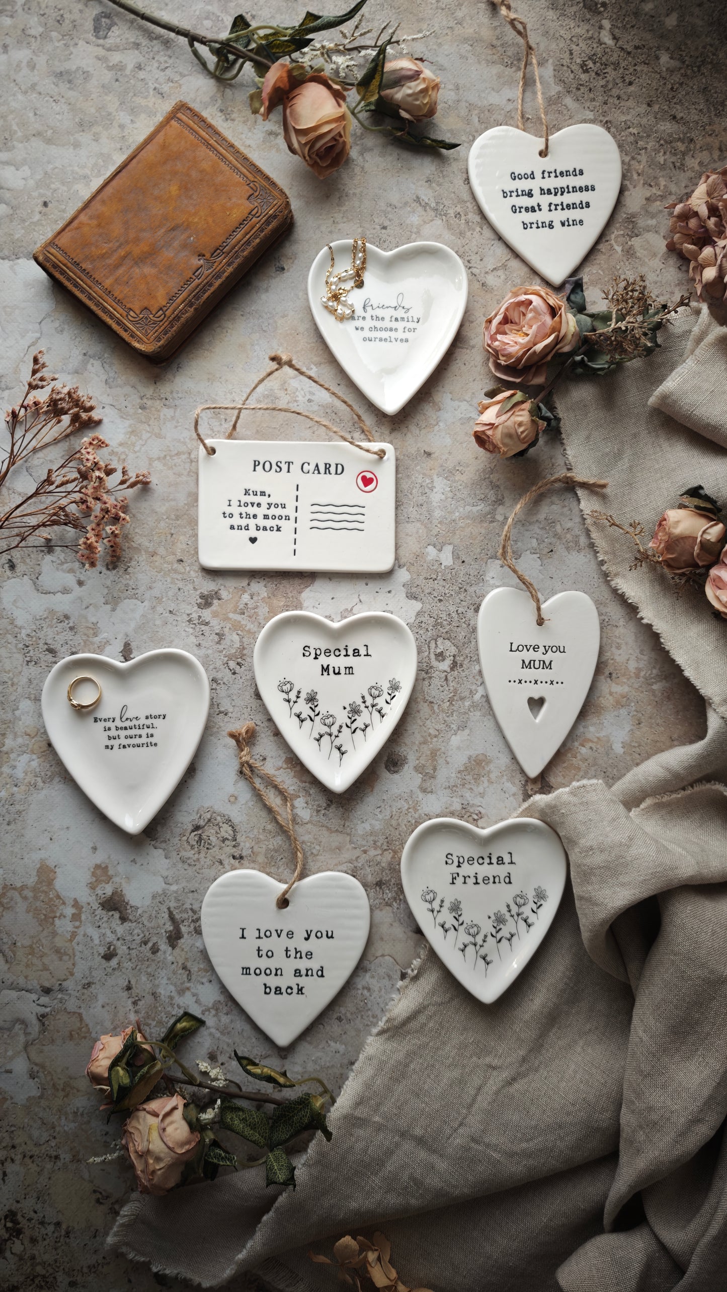 Suspension en céramique "Envoi d'amour"