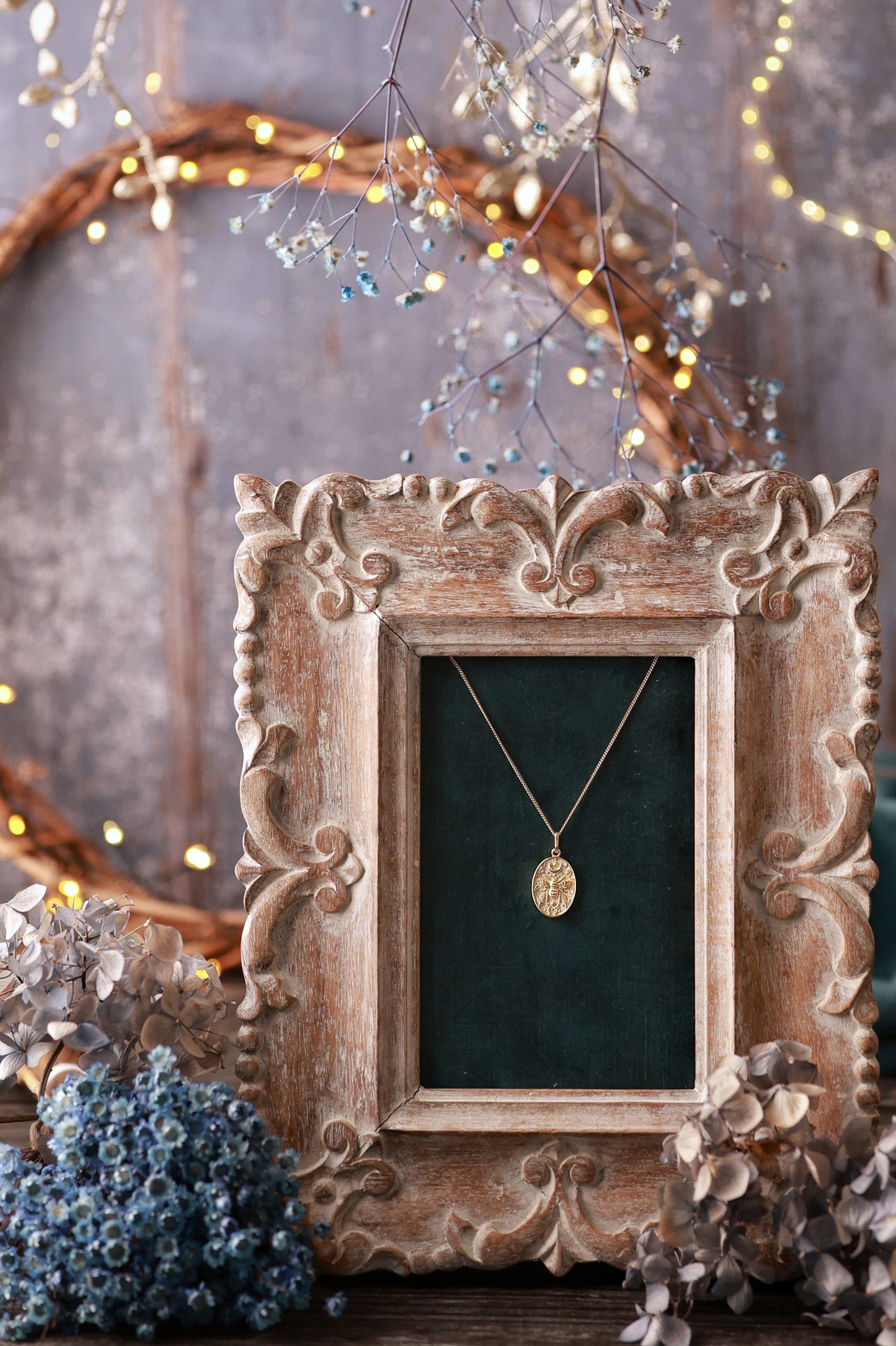Collier Abeille & Lune