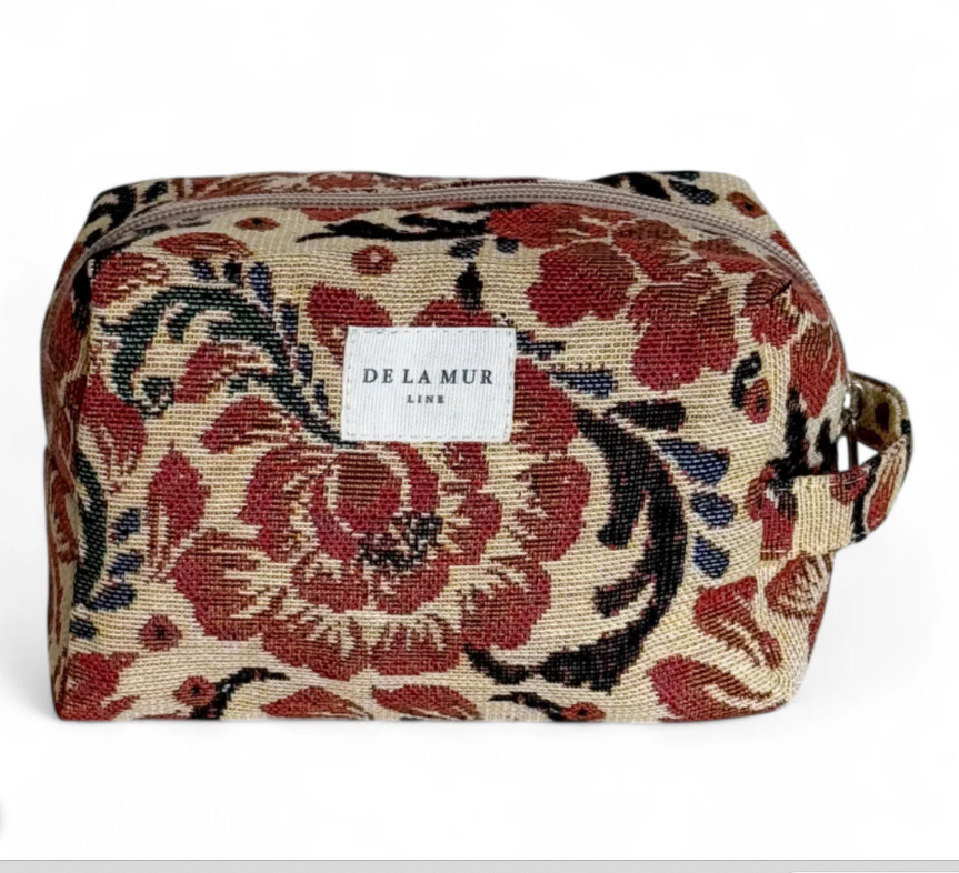 Trousse de toilette "Jacquard fleuri"