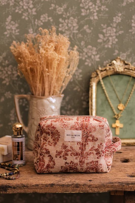 Trousse de toilette "Jacquard beige"