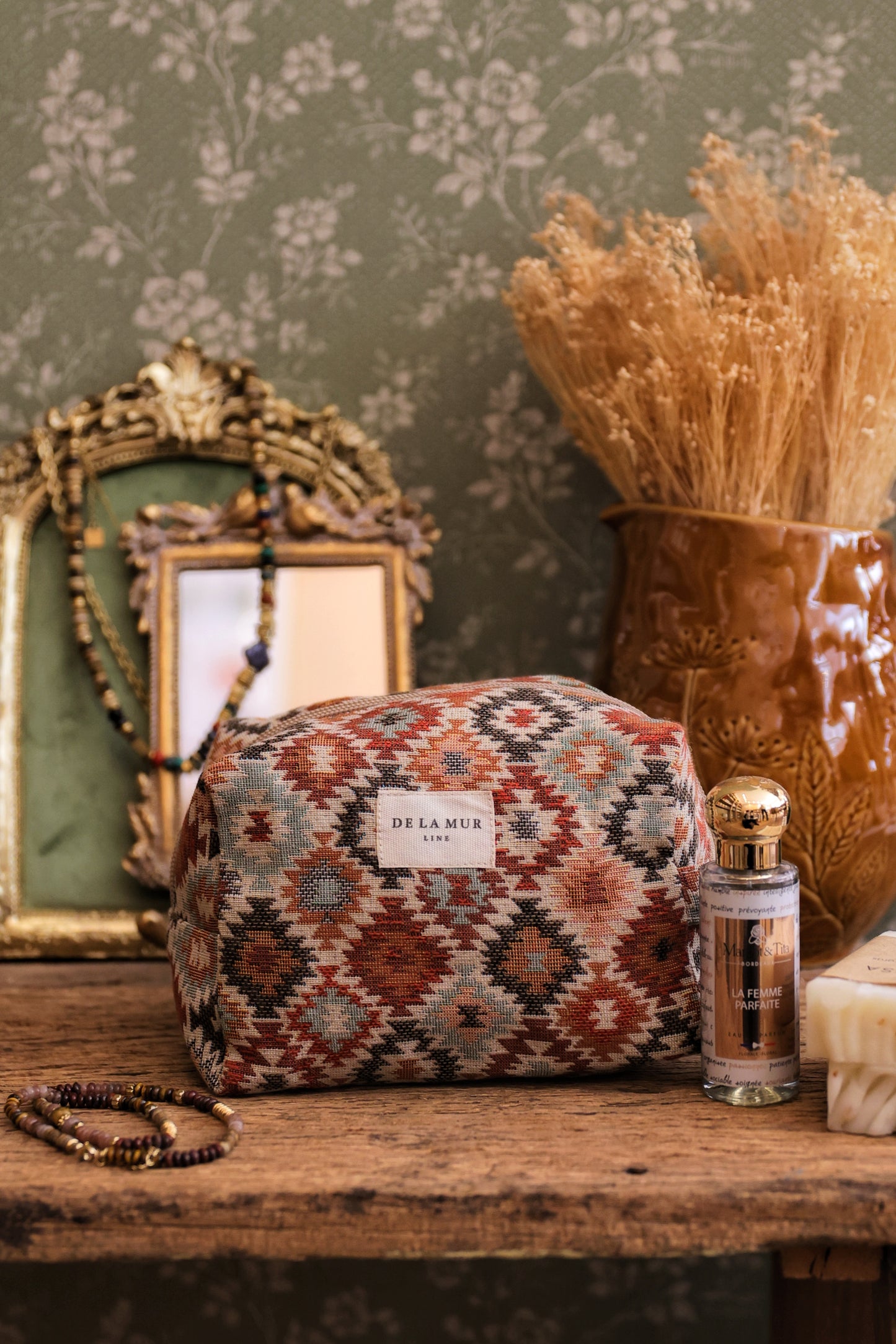 Trousse de toilette "Imprimé losange"