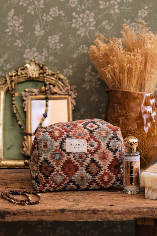Trousse de toilette "Imprimé losange"