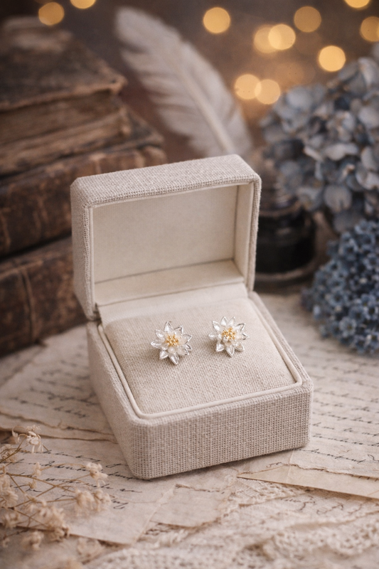 Boucles d’oreilles Nénuphar