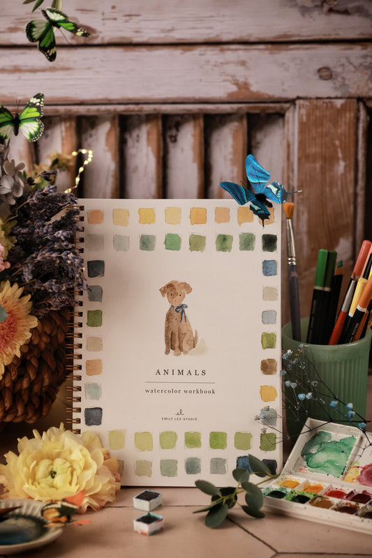 Cahier d'aquarelle "Les Animaux"