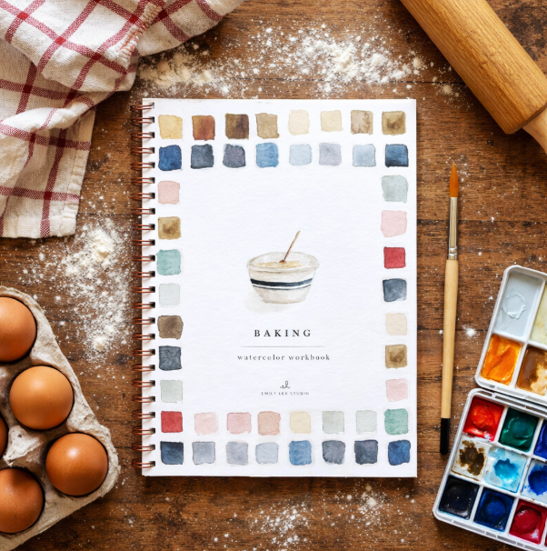 Cahier d'aquarelle "La Pâtisserie"