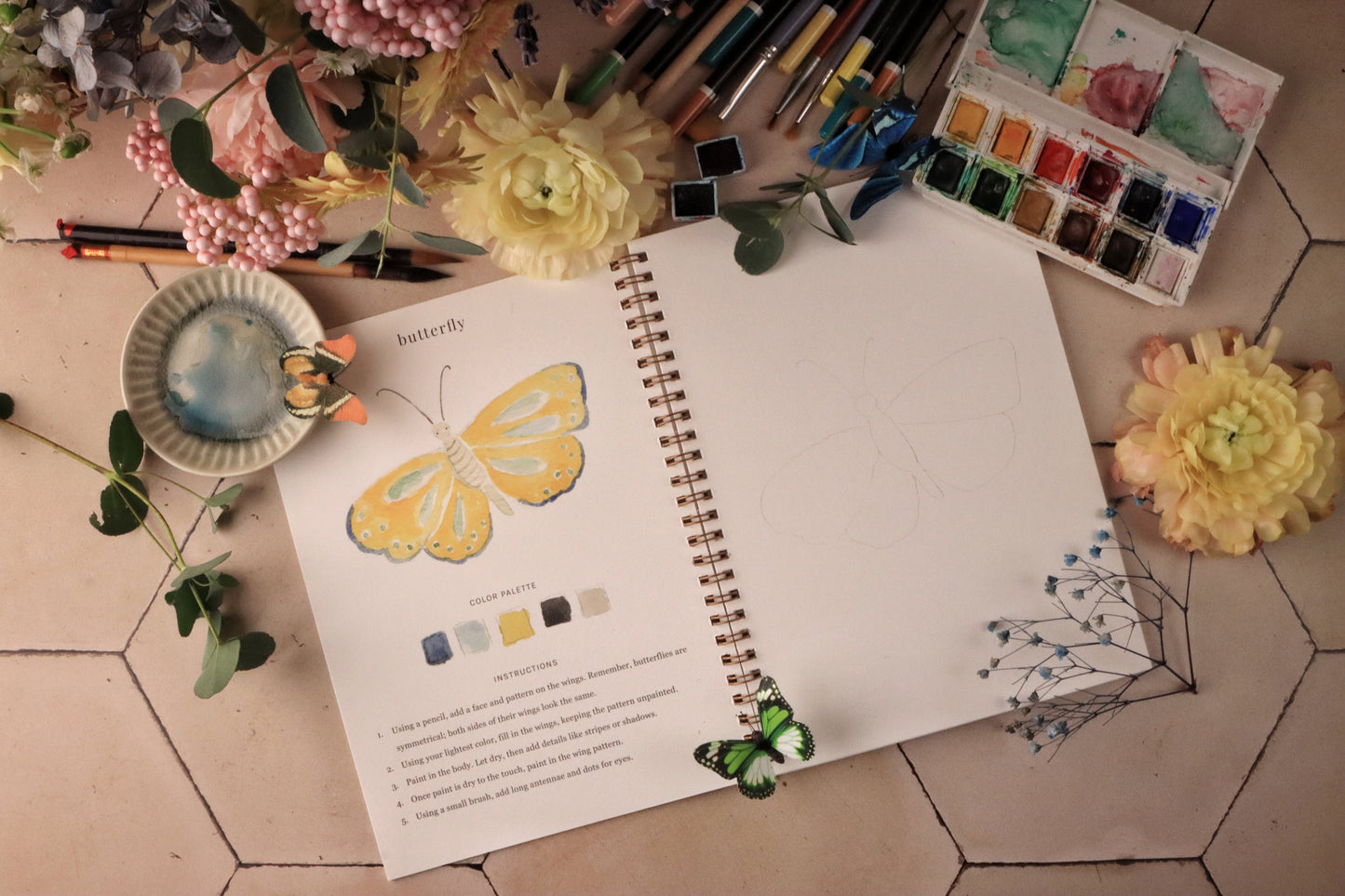 Cahier d'aquarelle "Les Animaux"