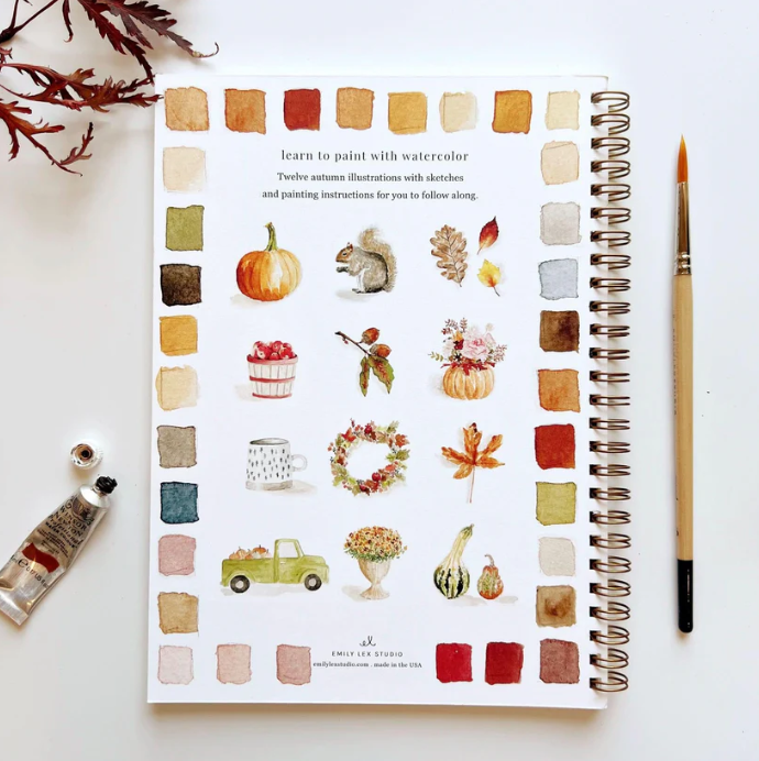 Cahier d'aquarelle "L'Automne"