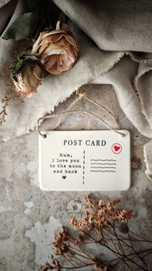 Suspension en céramique "Envoi d'amour"