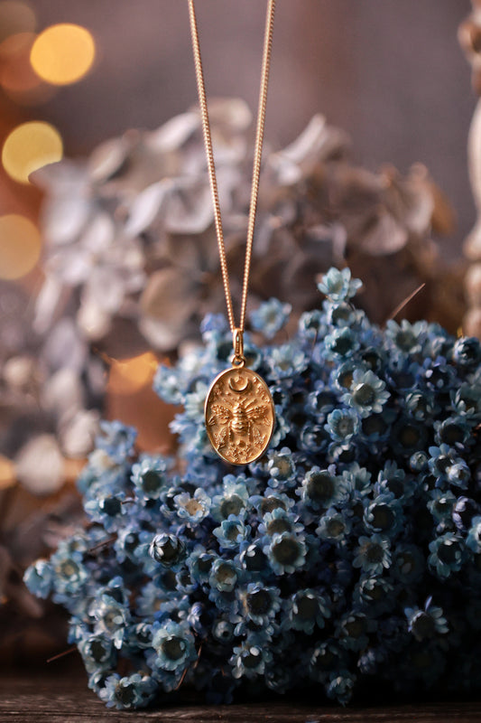 Collier Abeille & Lune