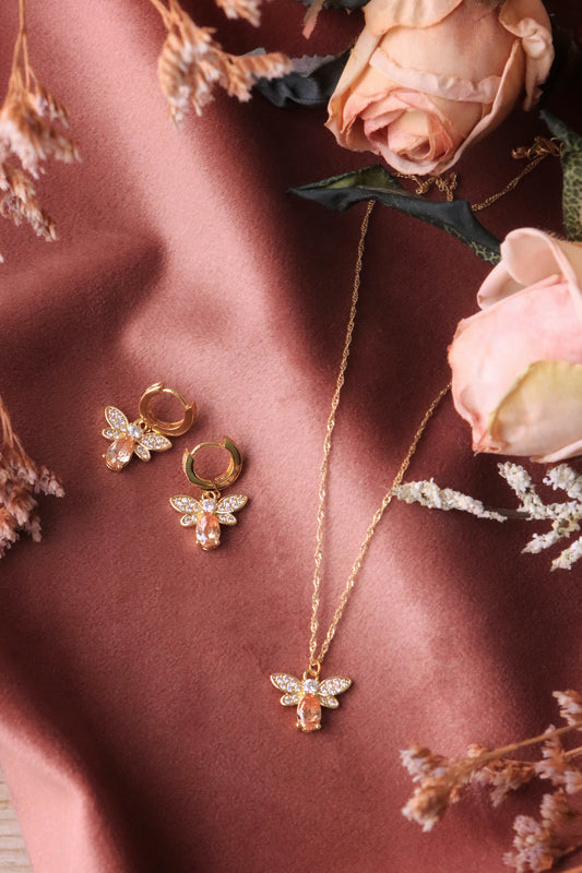 Collier "Abeille scintillante"