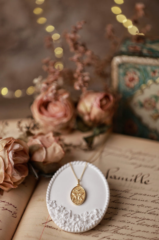 Collier réversible Papillon