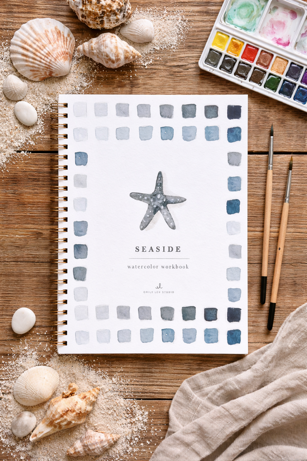 Cahier d'aquarelle "La Mer"