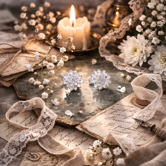 Boucles d’oreilles Chrysanthème