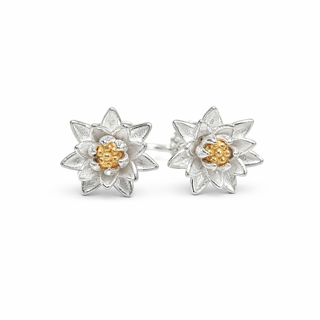 Boucles d’oreilles Nénuphar