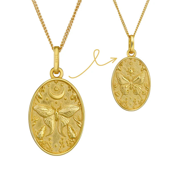 Collier réversible Papillon