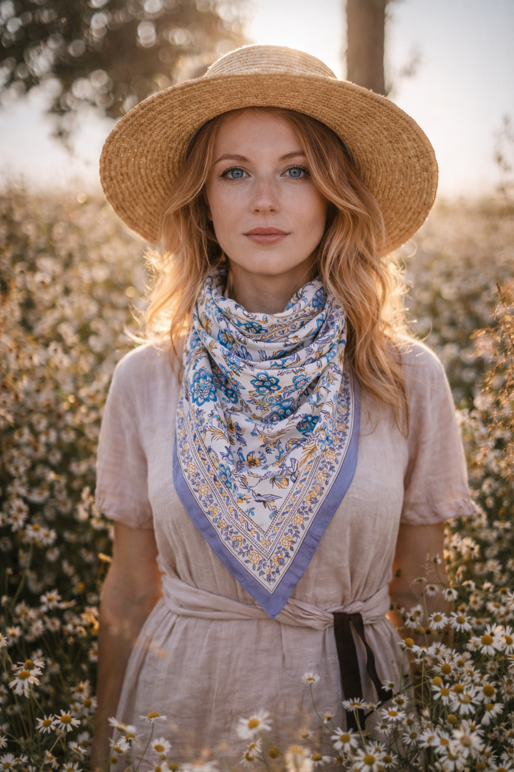 Foulard "Kiala Céleste"