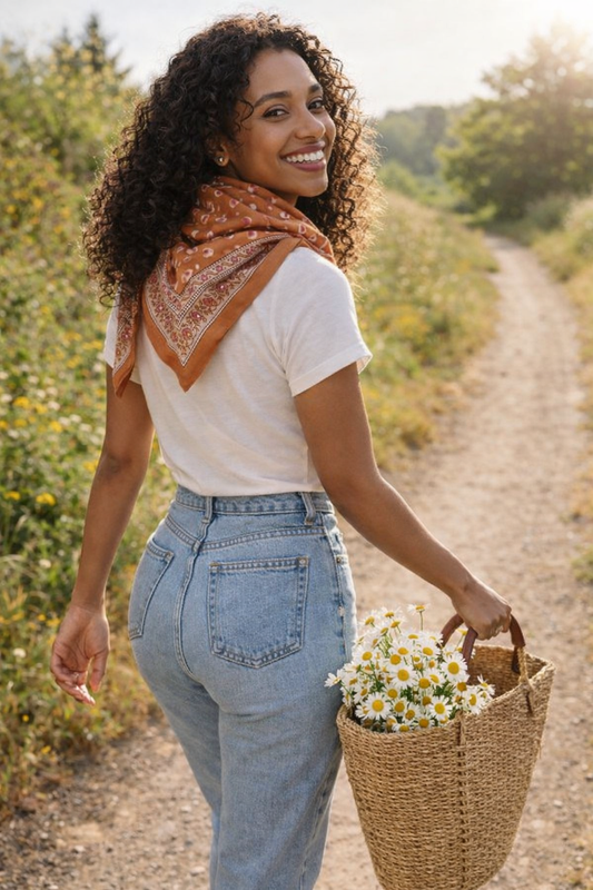 Foulard "Bengal Praline"