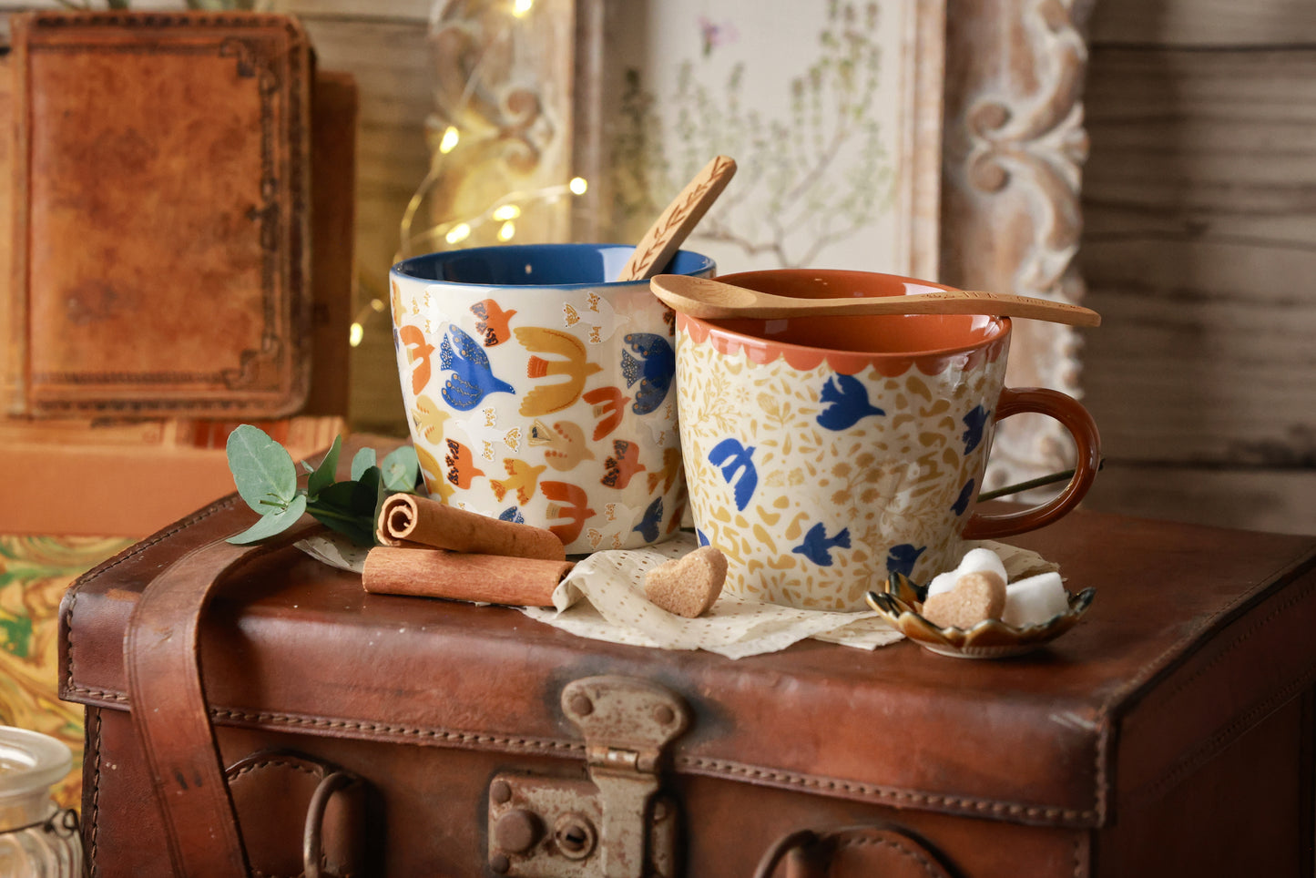 Ensemble de Tasses Oiseaux