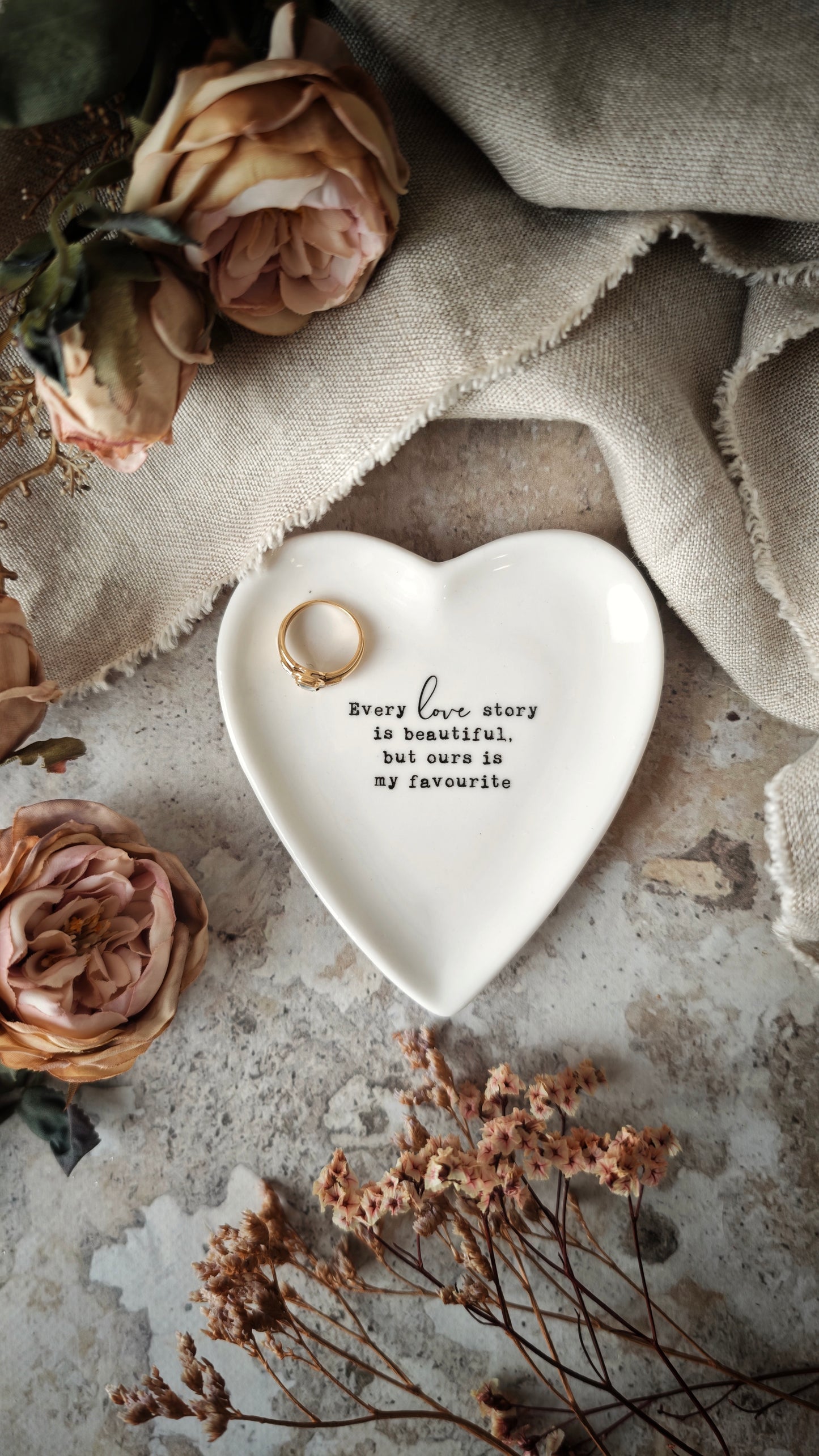 Plat à bijoux "Love Story"
