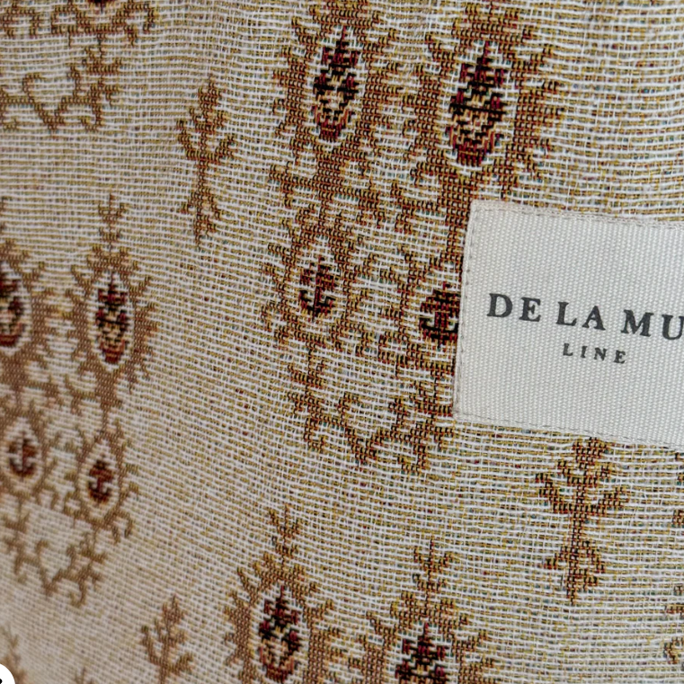 Sac "Jacquard beige à motifs"