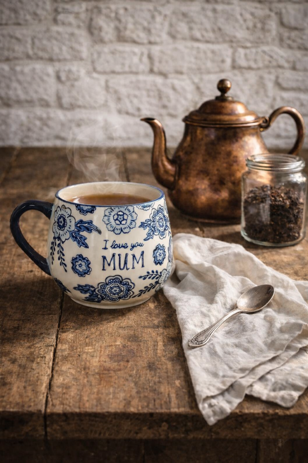 Tasse vintage "I Love You Mum"